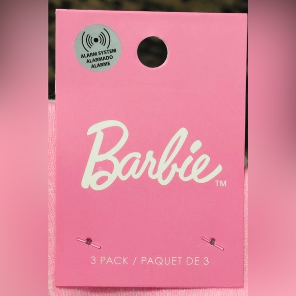 Barbie Rhinestone 3-Pack of Women’s Crew Socks - Picture 4 of 5